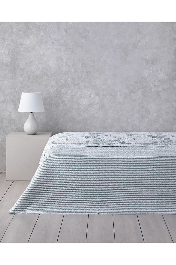 Seaside Serenity Tek Kişilik Çok Amaçlı Örtü 160x220 cm Seledon - 2