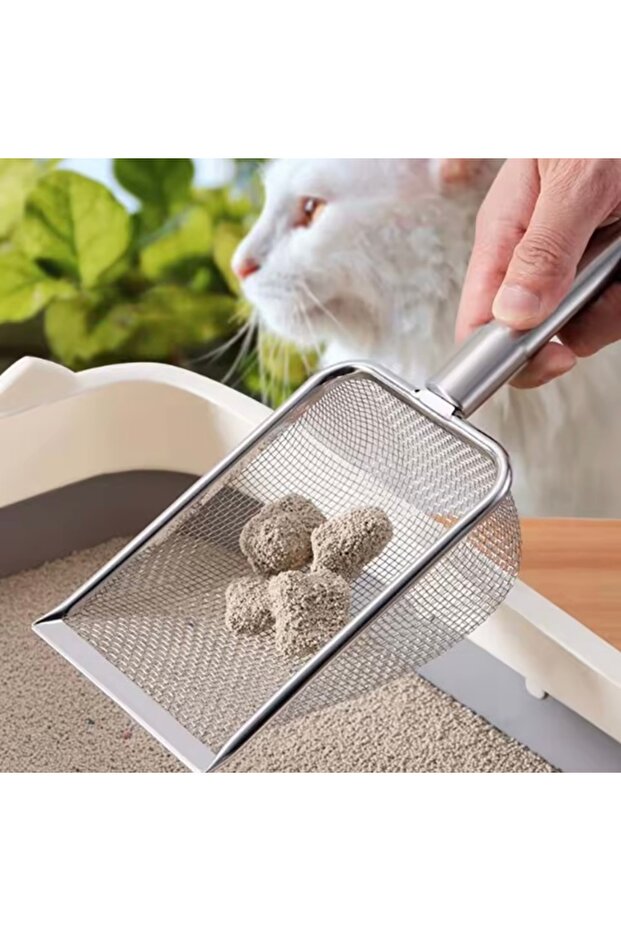 Stainless Steel Cat Litter Shovel – Durable and Hygienic