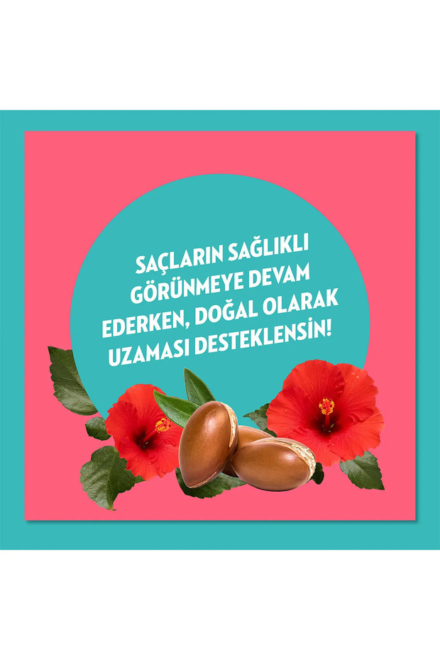 Doğanın Enerjisi Şampuan Argan Yağı & Hibiskus Özü 350 ml X 3 Adet - 3