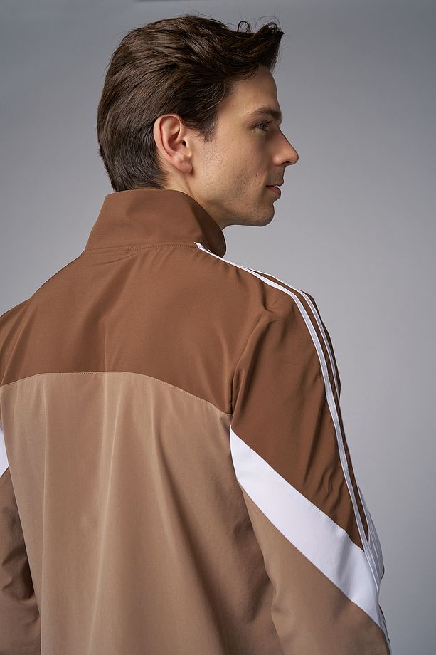Erkek Camel Şeritli Dokuma Eşofman Takımı  4120 - 6
