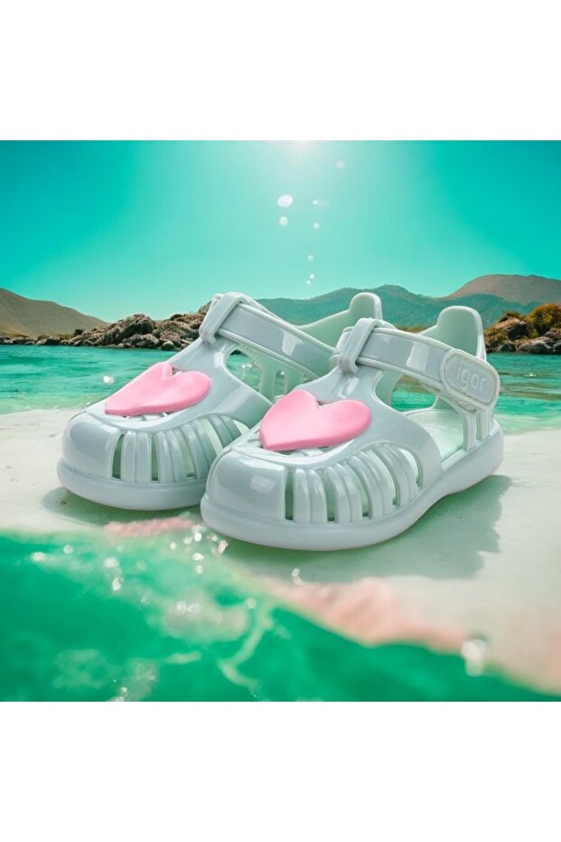 Girl's Sandals - Velcro Daily and In-Water Use Non-Slip Sole