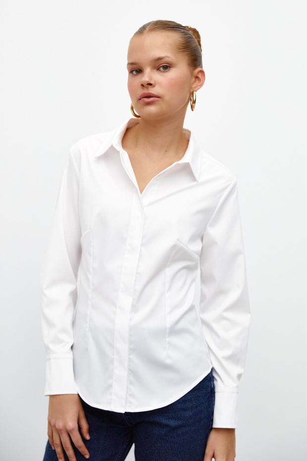 Gizli Patlı Basic Gömlek - 7