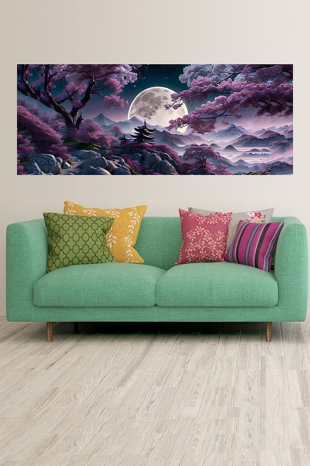 Kaliteli Kumaş, Canlı Renkler Duvar halısı Duvar Örtüsü Wall Tapestry - 2