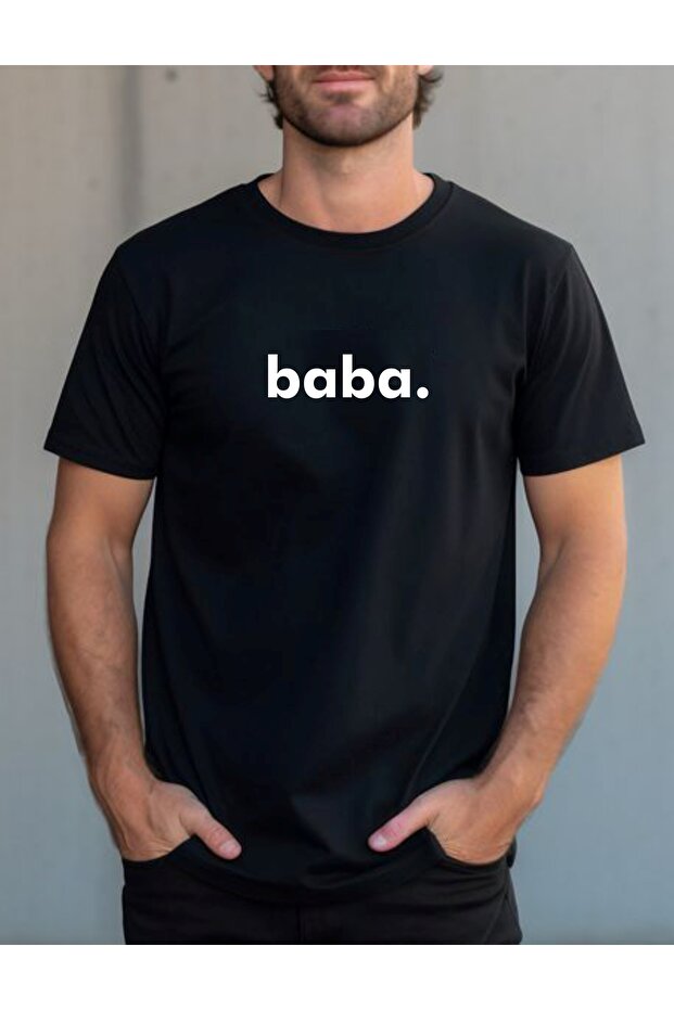 FATHER WRITTEN BLACK TSHIRT