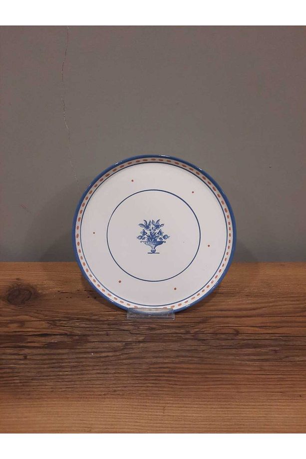 KERAMİKA 22 CM PASTA TABAĞI 6 ADET NORDIC LACİVERT PARLAK - 5