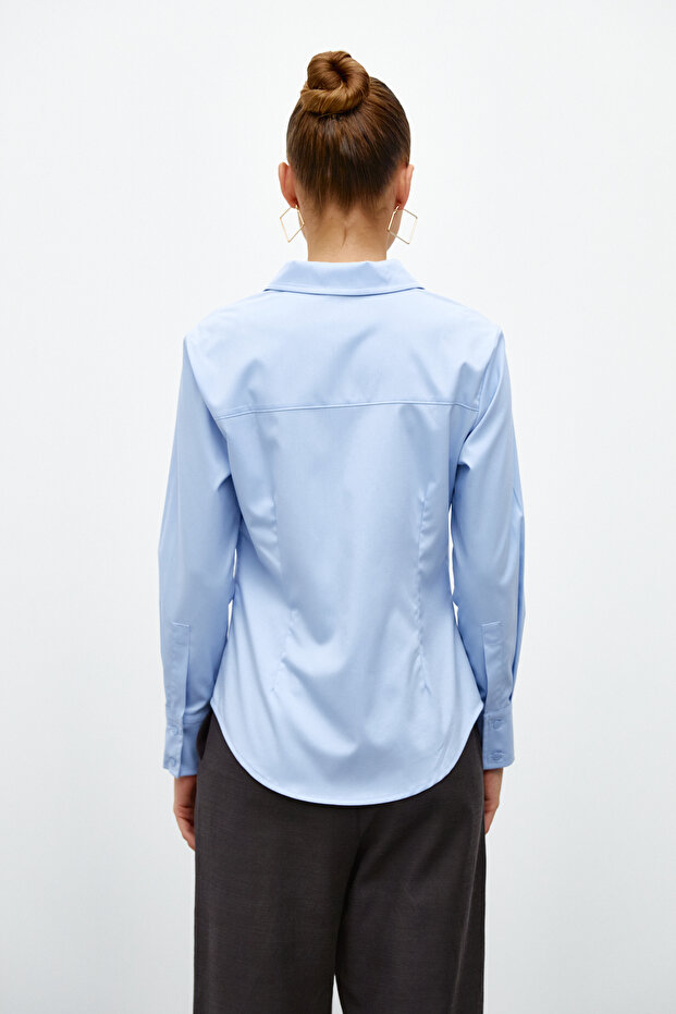 Gizli Patlı Basic Gömlek - 8