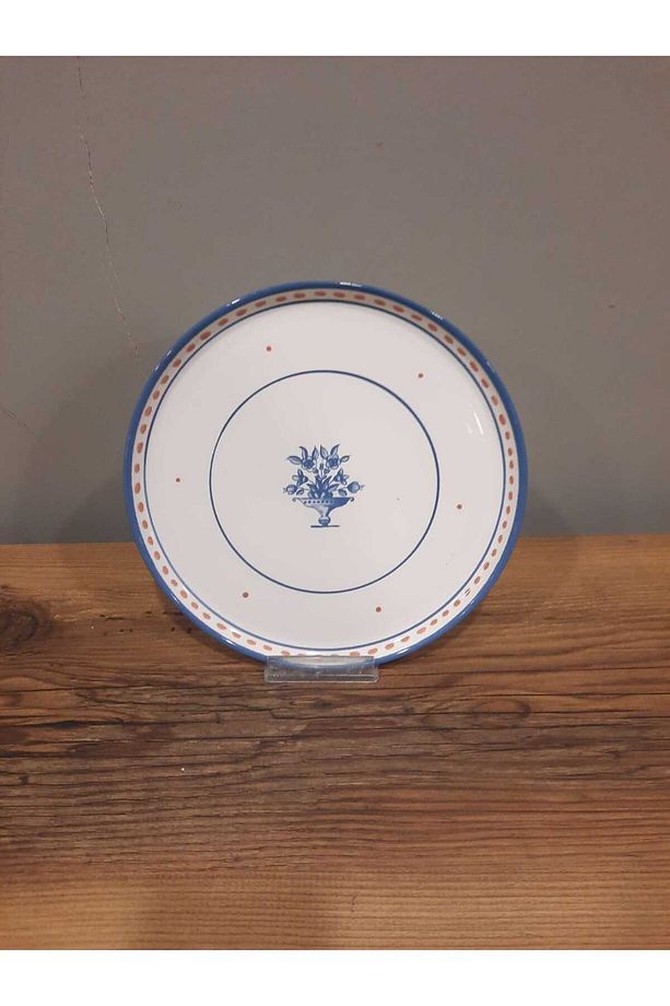 KERAMİKA 22 CM PASTA TABAĞI 6 ADET NORDIC LACİVERT PARLAK - 3