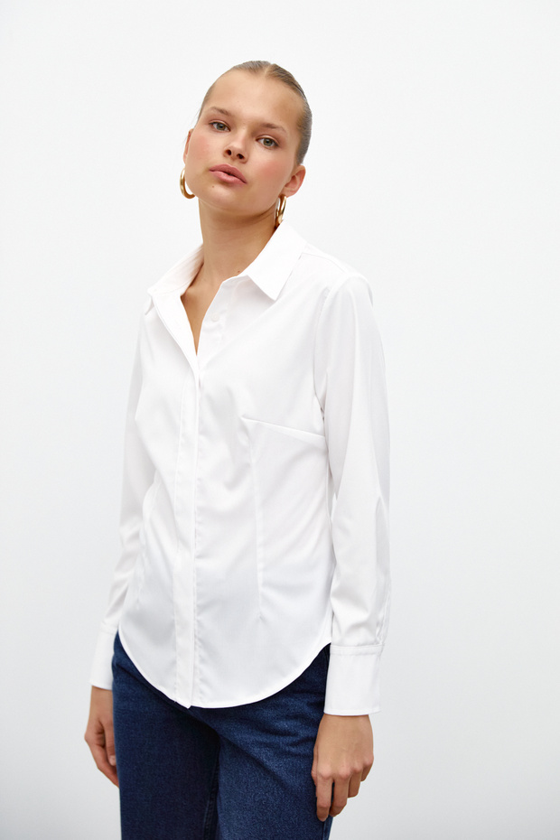 Gizli Patlı Basic Gömlek - 8