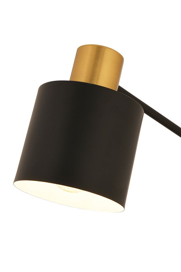 Gerodi Siyah Retro Başlıklı Modern Dekoratif Köşe Lambader - 4