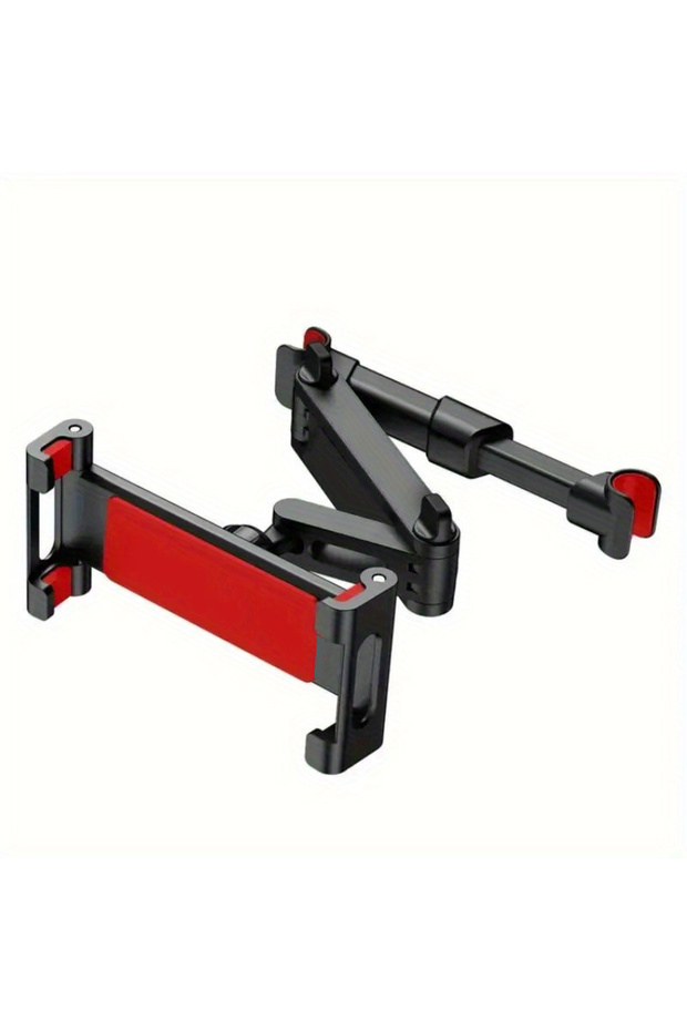 حامل جهاز لوحي للسيارة باللون الأحمر، حامل لجهاز لوحي بمسند رأس، متوافق مع أجهزة iPad - 1