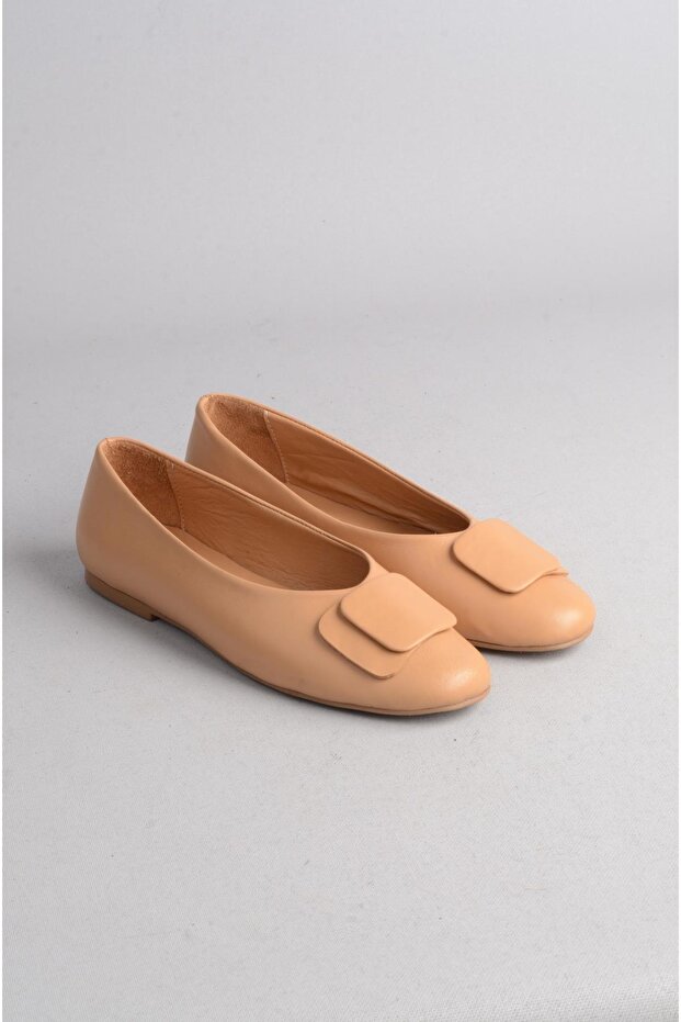 Select 8156 genuine leather women's ballet carmel