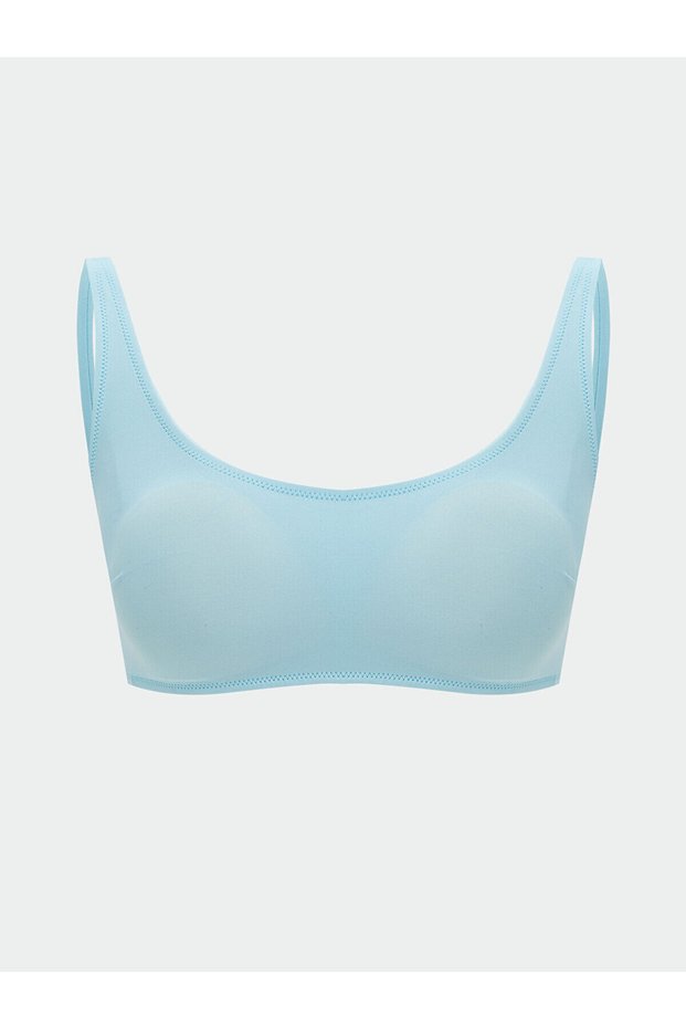 Two Mt Shop Quality Women's Bikini Top with Flat Removable Pads