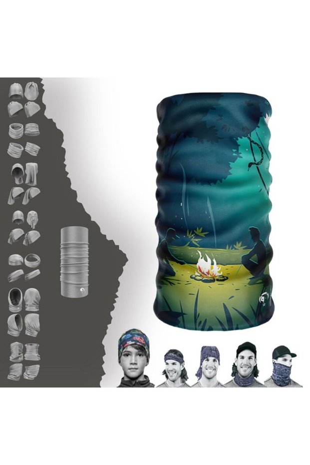 Camping/Camper Neck Gaiter Beanie Bandana Mask Bonnet Buckle Hairband