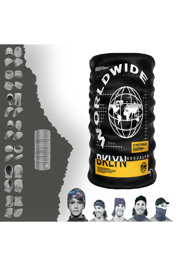 Worldwide Brooklyn Extreme Saemless Sports Neck Collar Bandana Buff Paphos Hair Band