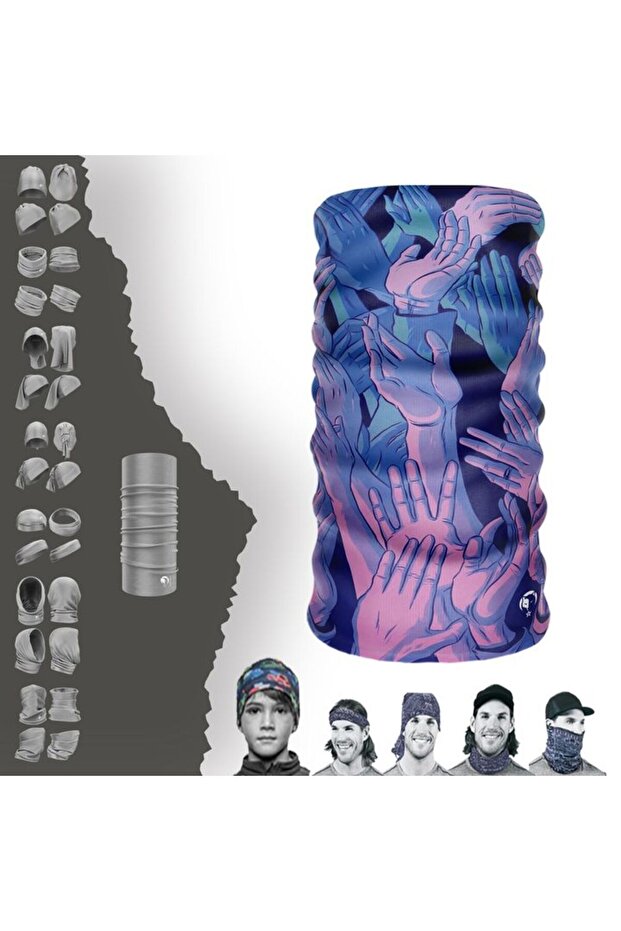 Camping/Camper Neck Gaiter Beanie Bandana Mask Bonnet Buckle Hairband
