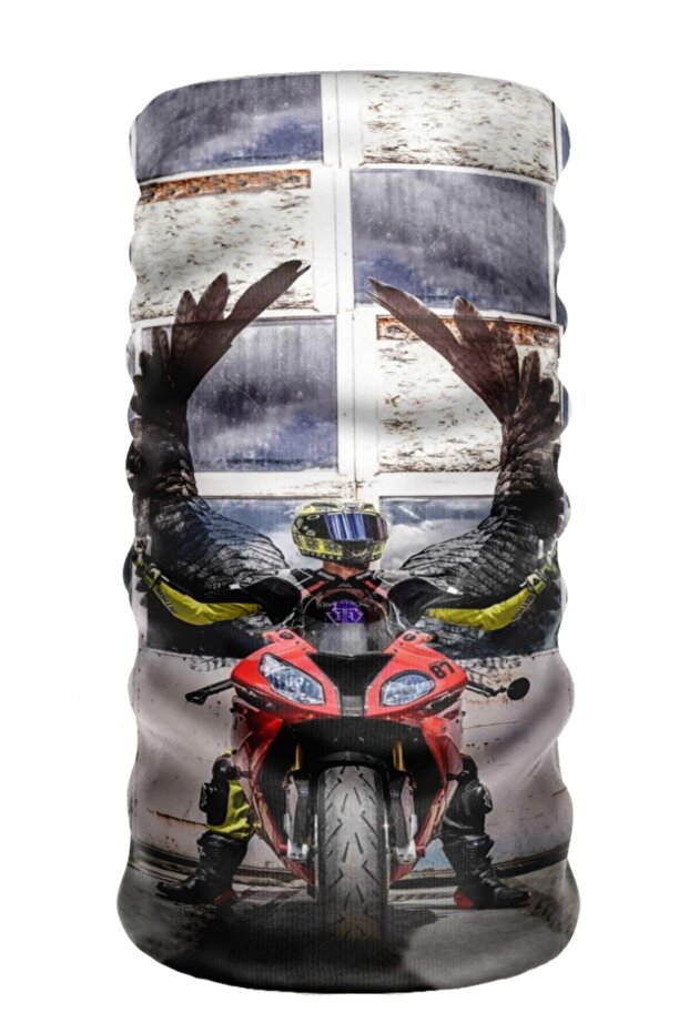 Motorcycle Buff Baf Seamless Tube Neck Gaiter Bandana