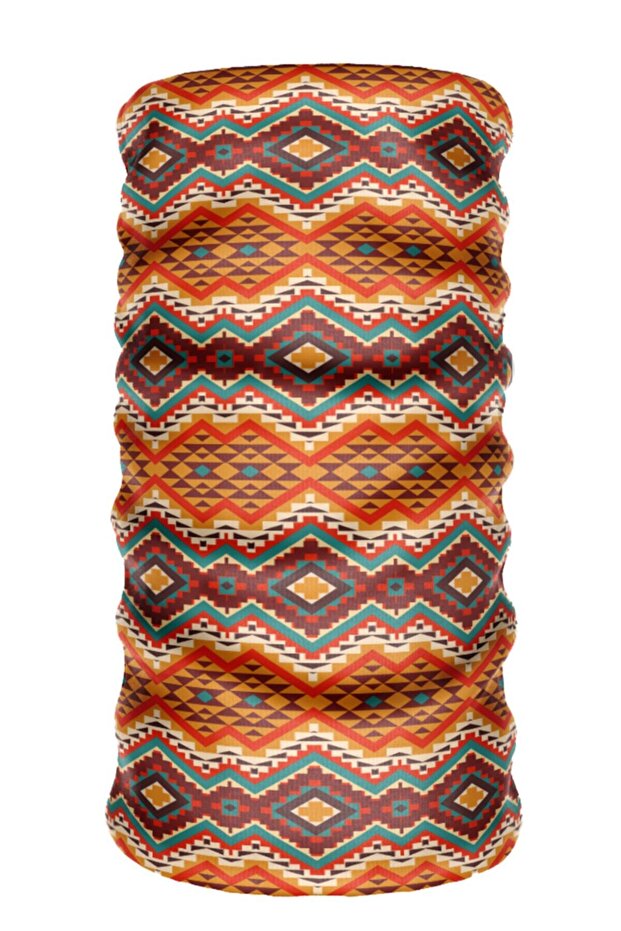 Ethnic Buff Baf Symbol Seamless Tube Summer Neck Gaiter Bandana