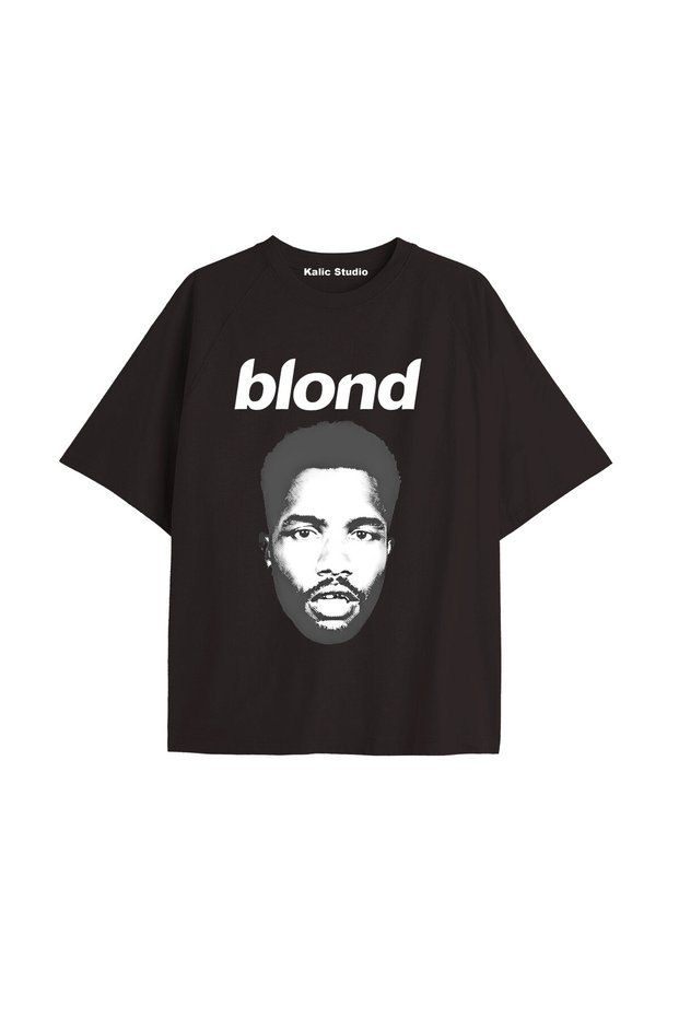 Unisex Men Women Blond Frank Ocean Black T-Shirt