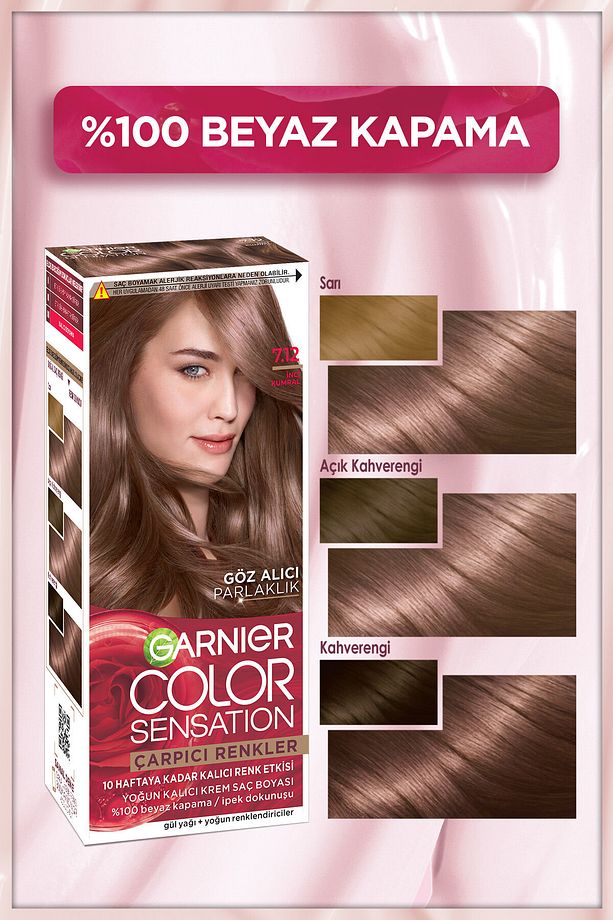 Çarpıcı Renkler 7.12 İnci Kumral Saç Boyası ,Demikit - 3