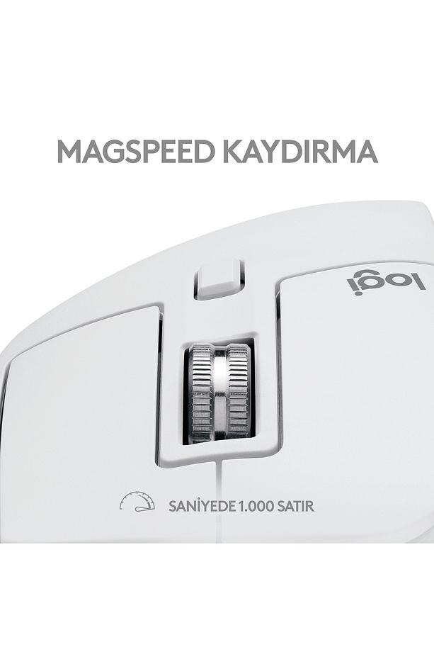 Mx Master 3s For Mac Kablosuz Mouse – Açık Gri - 8