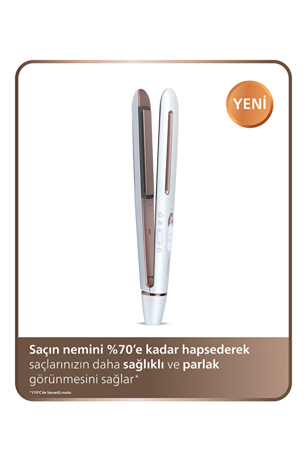 8000 Serisi Prestige Saç Düzleştirici, Kişiselleştirilmiş Teknoloji, İyonik Bakım, BHS830/00