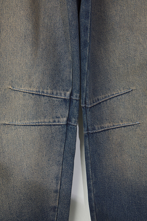 Mavi Yüksek Bel Bagyy Fit %100 Pamuk Non-Stretch Büyük Beden Jeans TBBSS25CJ00000 - 6