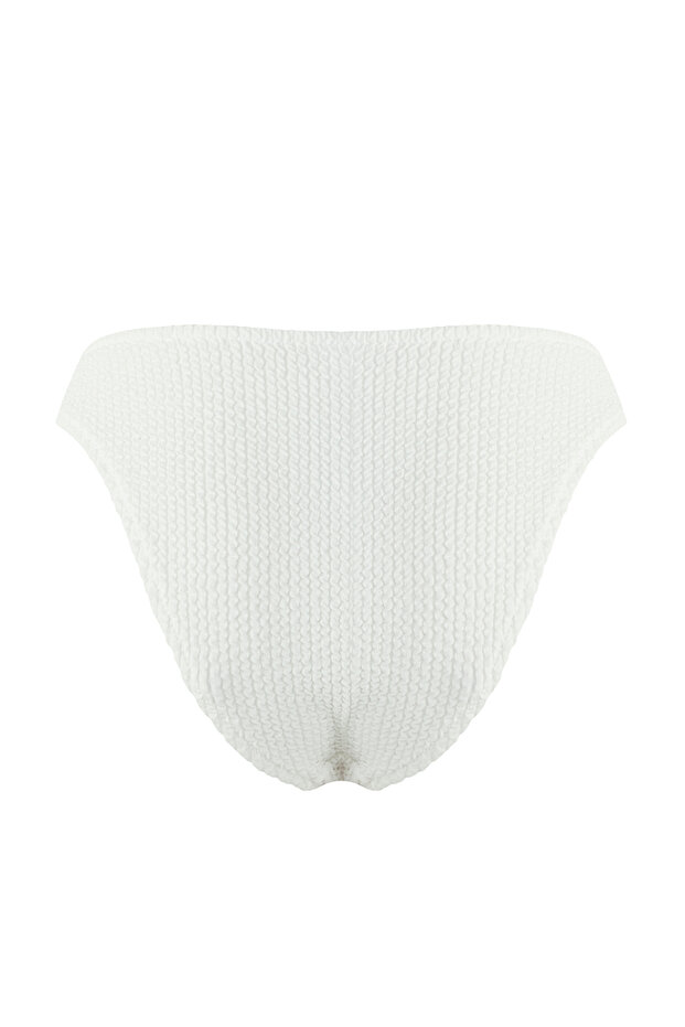 Ekru Aksesuarlı Regular Normal Bel Bikini Altı TBESS25BA00051 - 6