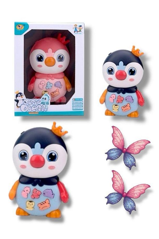 JLG-855-136A Işıklı ve Müzikli Penguen Bebek Piyanosu Eğitici Aktivite Oyunu Oyuncağı - 1