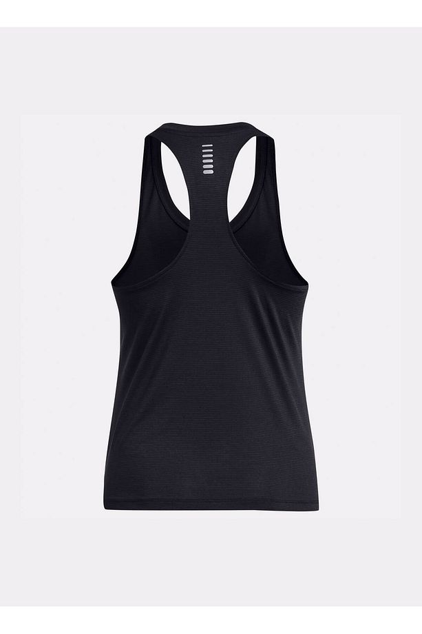 1382436-001 UA Launch Singlet Siyah U Yaka Fitted Kadın Atlet - 4