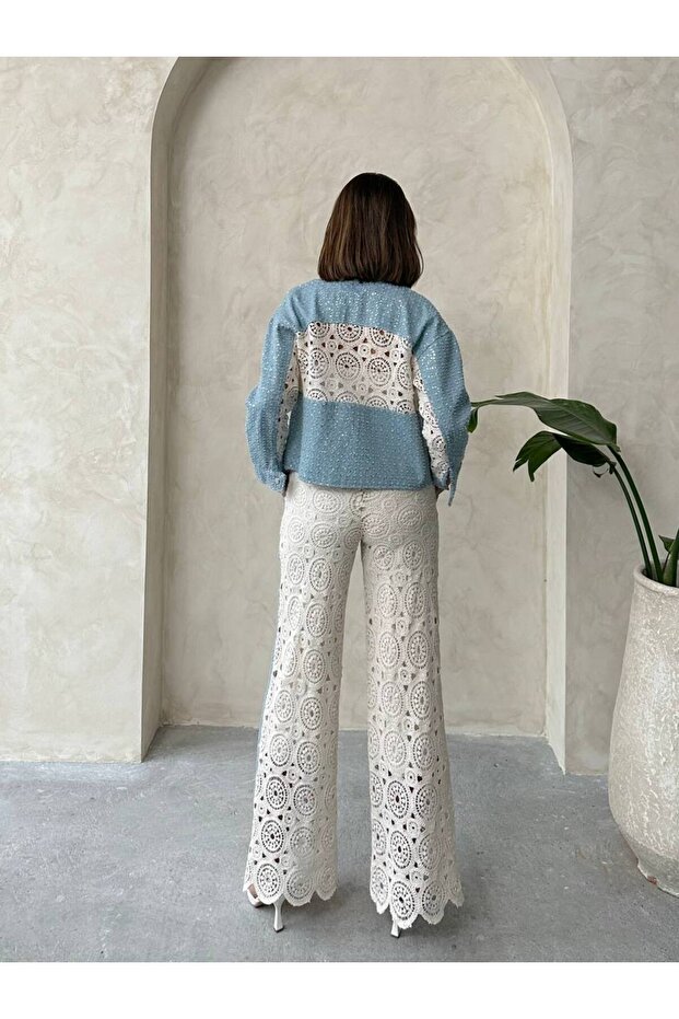 Puantiyeli Gömlek Ceket - 2