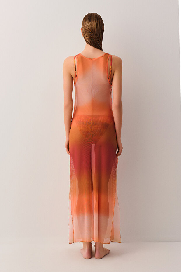 Tül Plaj Elbisesi - 4