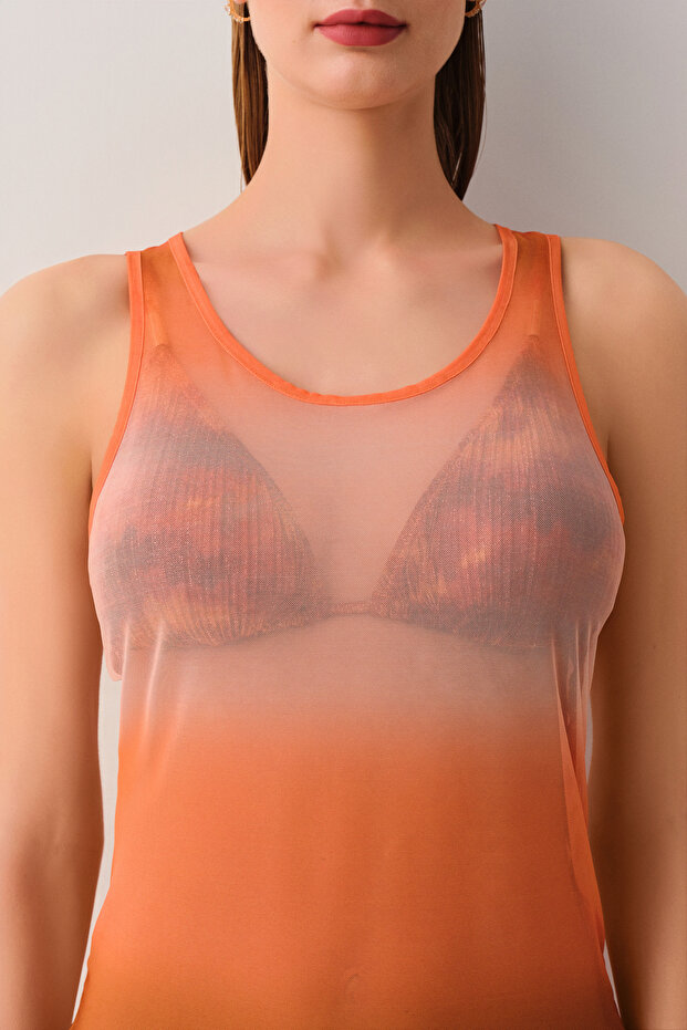 Tül Plaj Elbisesi - 3