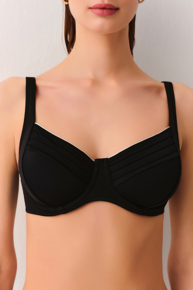 Biyeli Balenli Toparlayıcı Bikini Üst - 3