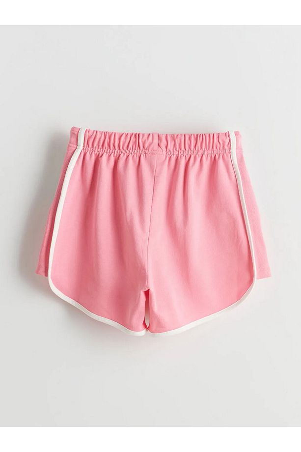 LCW Kids Yeşil Beli Lastikli Kız Çocuk Şort - 3