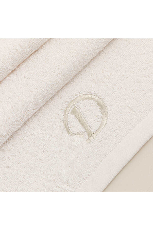 منشفة وجه مطرزة صلبة مقاس 50x90 سم - 3