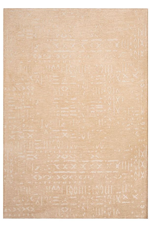 Mia Viskon Dokuma Halı Kaymaz Taban Yıkanabilir Bej Beyaz Mutfak Koridor Halısı 1455 - 1
