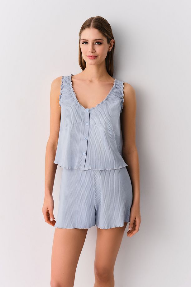 Afra Şort Pijama Takımı - 1