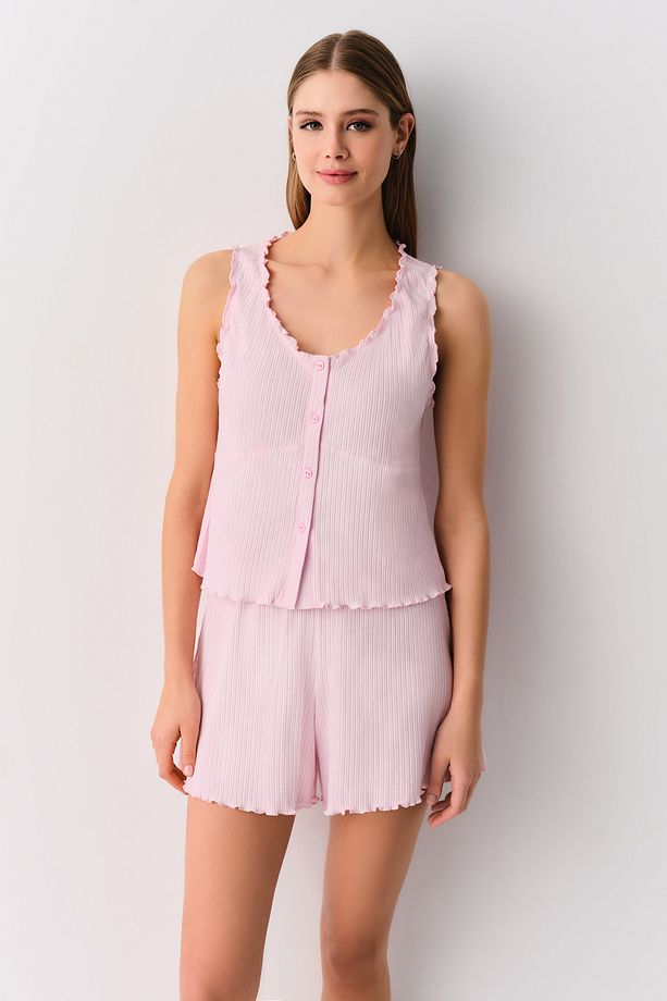 Afra Şort Pijama Takımı - 1