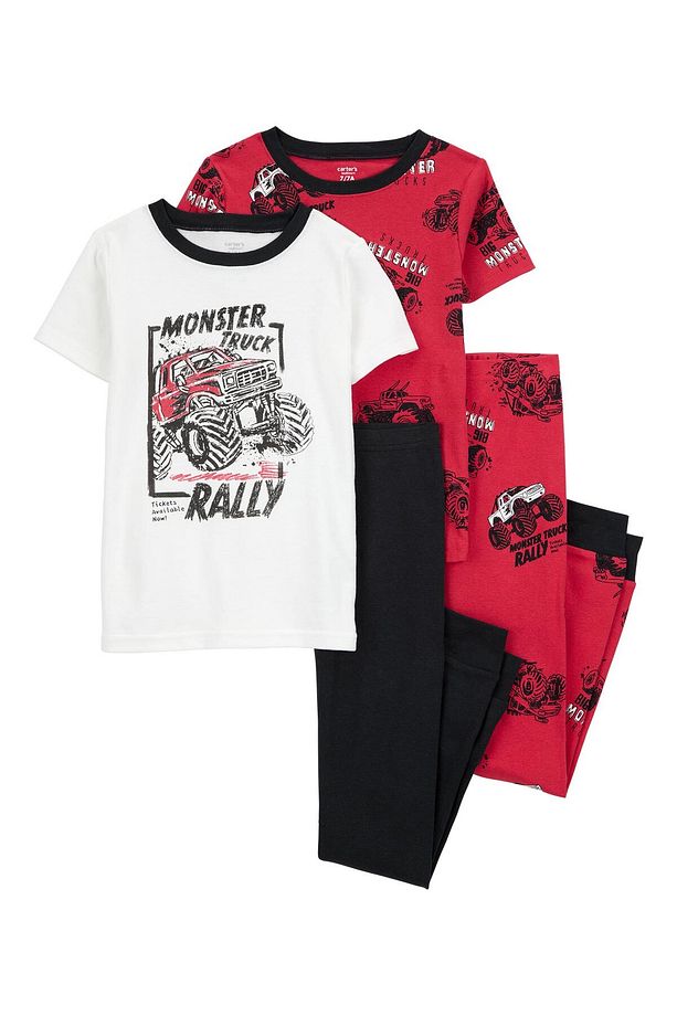 Erkek Çocuk Pijama Set 4'lü Paket - 1