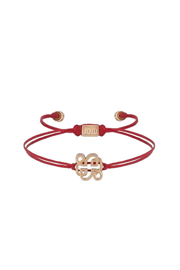 Patterned Red String Bracelet