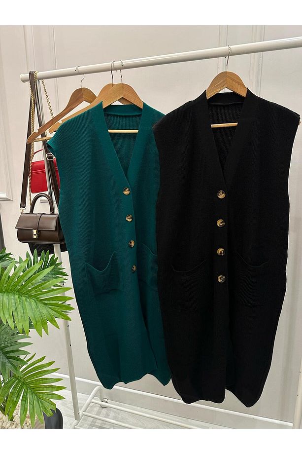 Şık Triko Tunik Yelek  BK-7112 - 1