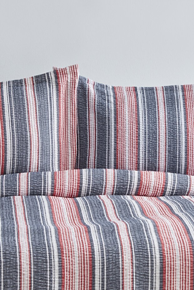 طقم مفرش سرير فردي يونج فارلي باللون الأحمر - 5