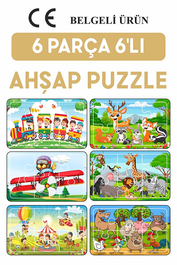 Baby Puzzle 6 Piece 6 Piece Puzzle Set-1