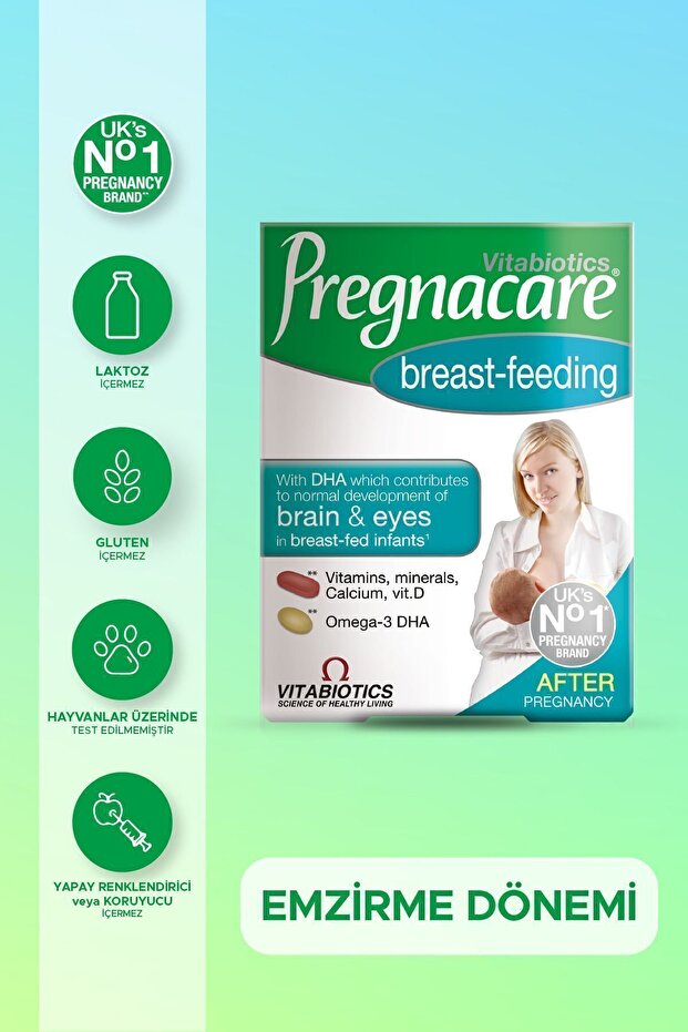 Breast Feeding Kalsiyum, Magnezyum, D Vitamini İçeren Emzirme Dönemi Vitamini 56 Tablet 2 - 1