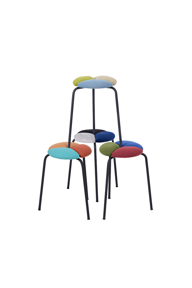 Nika 4 Lü Tabure Seti - 1