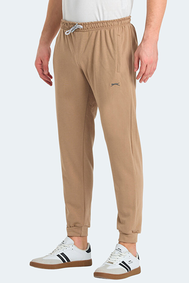 Kisha in Men's Brown Sweatpants