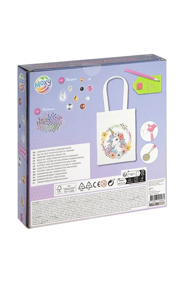 Diamond painting set on canvas bag 25x31 cm - 2