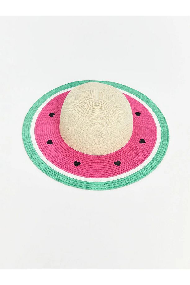 LCW ACCESSORIES Bej Kız Çocuk Hasır Şapka - 2