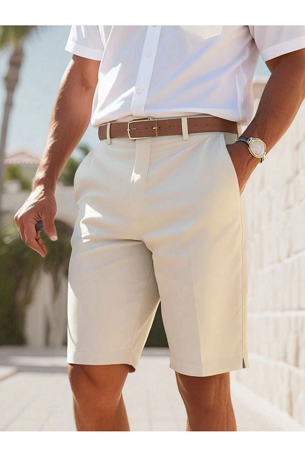 Erkek Regular Fit Chıno Şort - 4