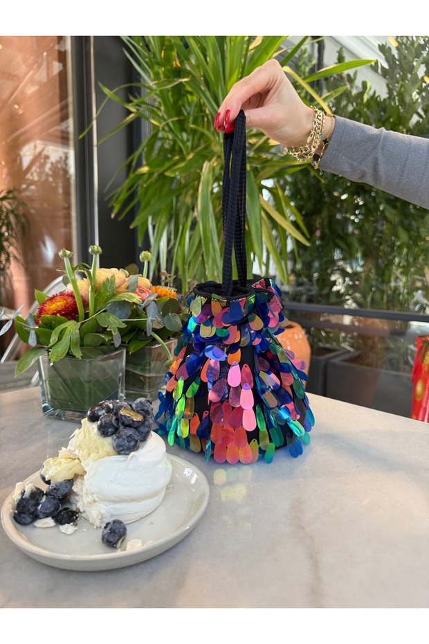 Pullu abiye çanta - 3